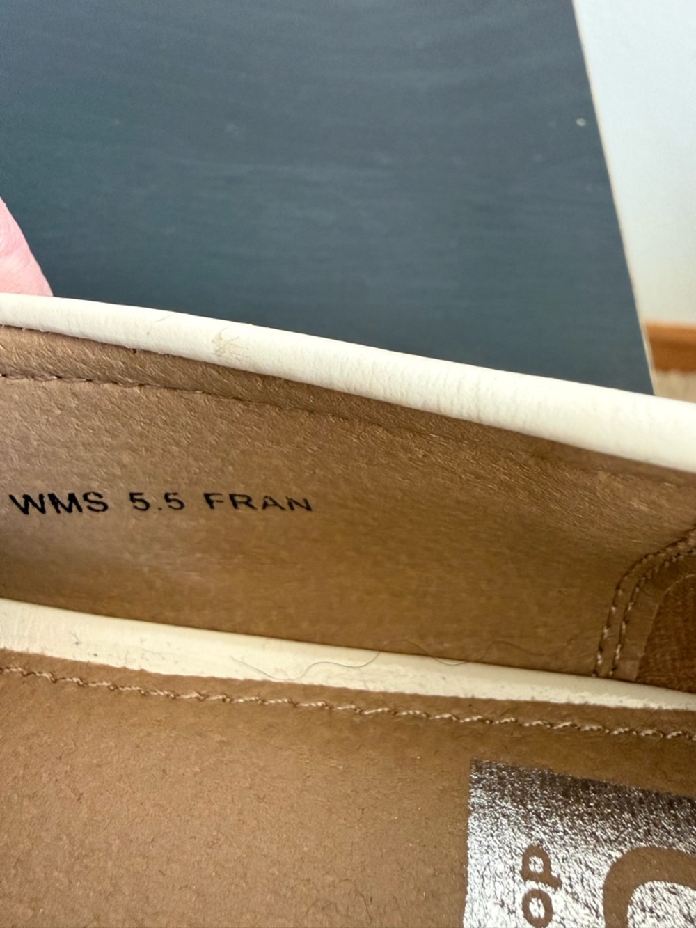 Dolce Vita Fran Loafers Cream Square Toe Slip On Flats Womens 5.5 NWOT - Picture 5 of 9